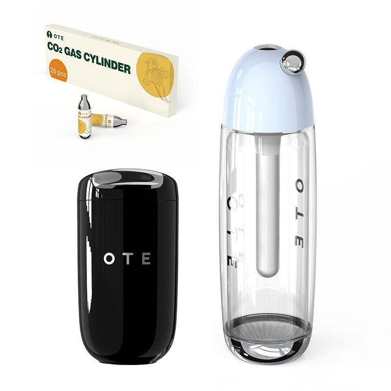 OTE Vacuum Insulated Travel Coffee Mug, Double-wall Stainless Steel Travel Tumbler With Drinking Lid, 12.31oz/7.74oz (350/220ml)