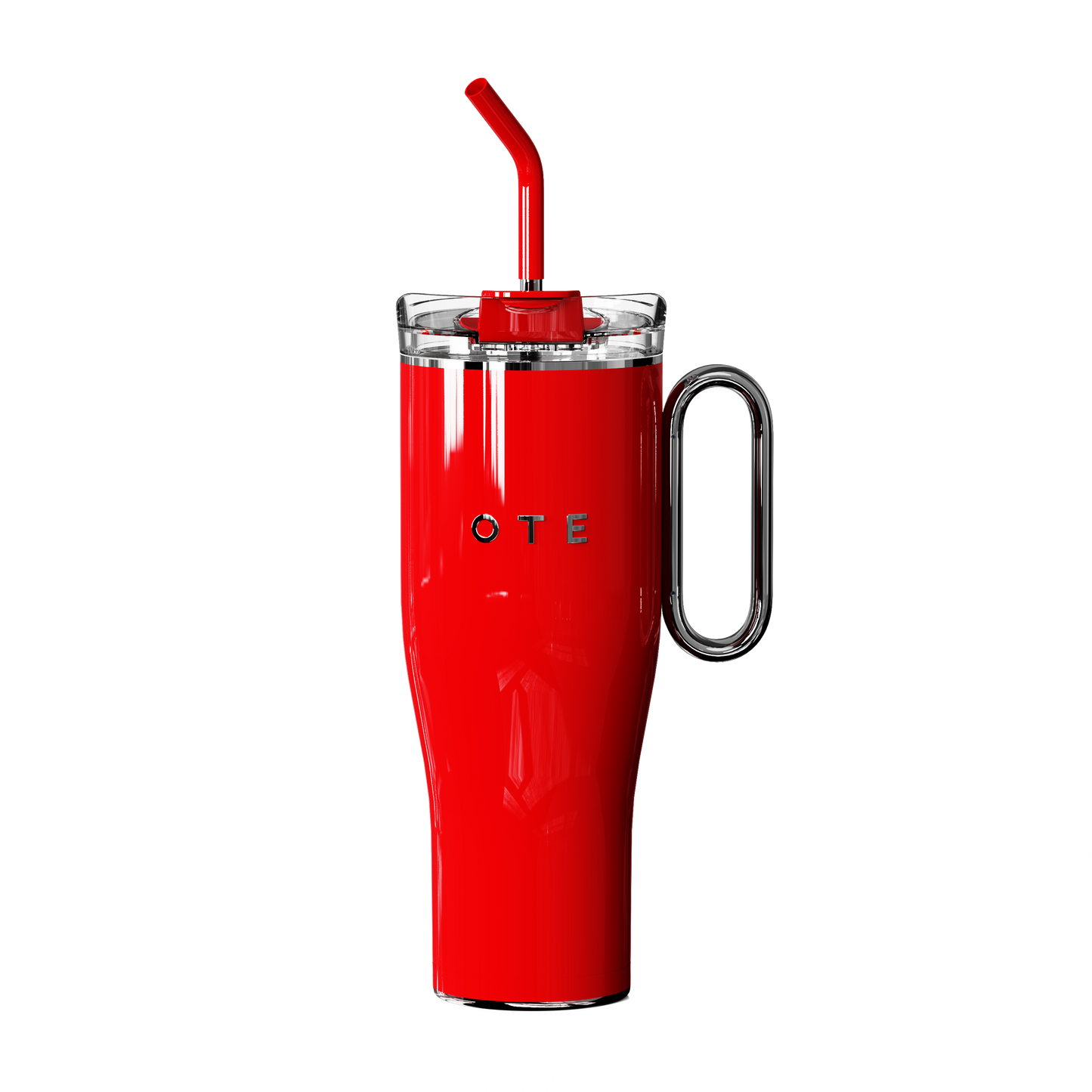 OTE1.2 L (42 oz) Coffee Mug to Go, Double-Walled Steel Vacuum Insulated Mug with Handle and Straw, BPA Free,Portable Car Mug Tumbler, Thermal Mug, Coffee Cup for Hot and Cold Drinks